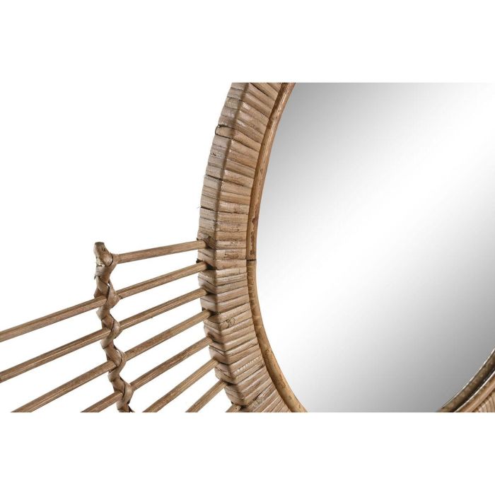 Espejo de pared DKD Home Decor Marrón Natural Urbano 68 x 2 x 68 cm 1 Espejo de pared DKD Home Decor Marrón Natural Urbano 68 x 2 x 68 cm 1