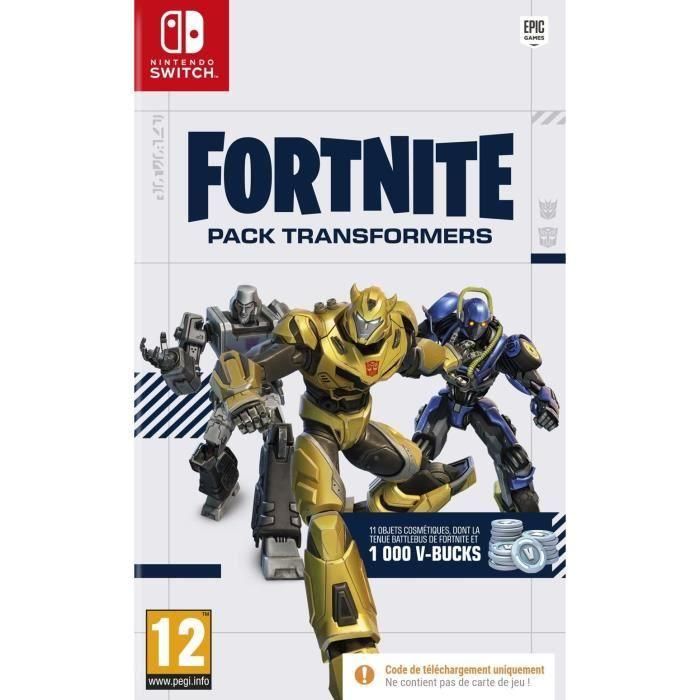 Paquete de transformadores Fortnite - Juego de Nintendo Switch