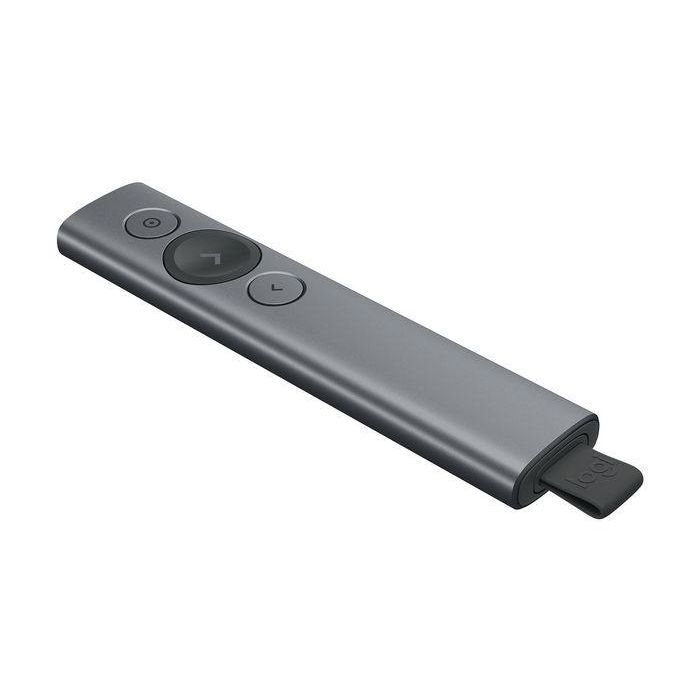 Logitech Mando Wireless Inalambrico Spotlight Plus para Presentaciones con Tecnología Giroscópica y Bluetooth 3