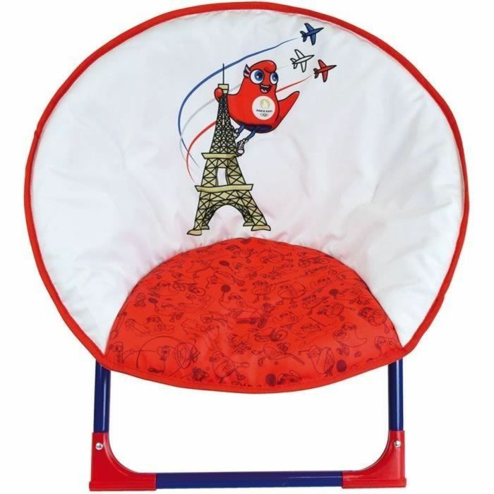 Sillón Infantil Fun House Paris 2024 Olympic Games Blanco Rojo 2