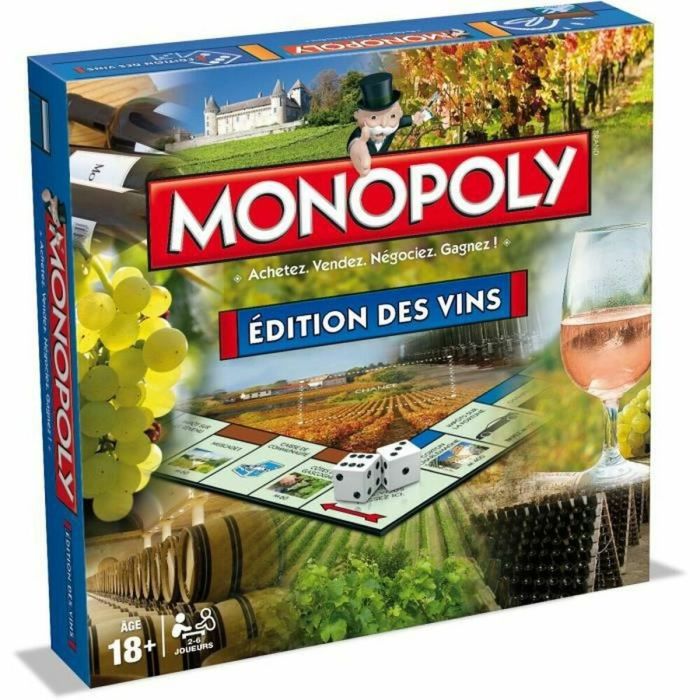 Juego de Mesa Winning Moves MONOPOLY Editions des vins (FR)