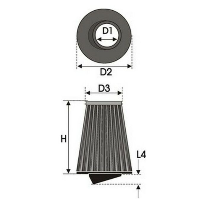 Filtro de aire Green Filters K2.70 1