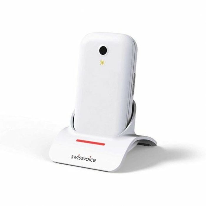 Teléfono Móvil para Mayores Swiss Voice S24 2G Blanco Teléfono Móvil para Mayores Swiss Voice S24 2G Blanco