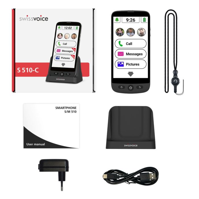 Smartphone Swiss Voice S510-C Negro 1