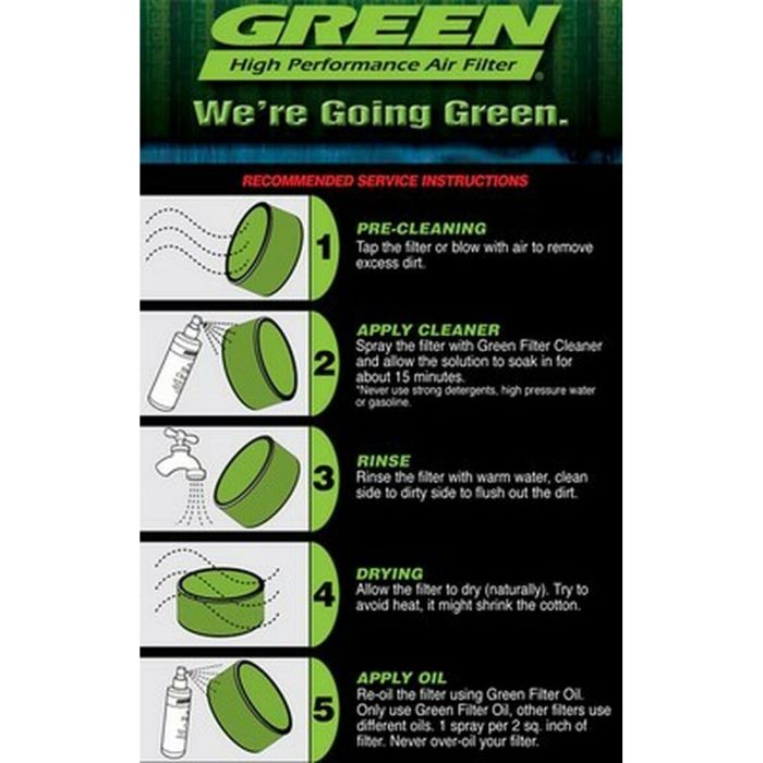 Filtro de aire Green Filters B11.70 Universal 2