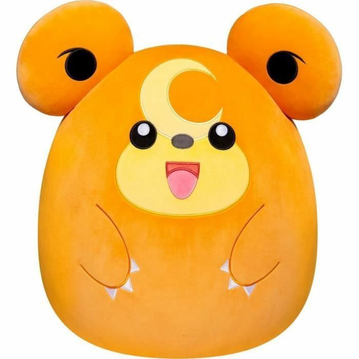 Peluche - BANDAI - Pokémon - Squishmallows 50 cm - Teddiursa - Peluche grande ultrasuave - Licencia oficial Pokémon