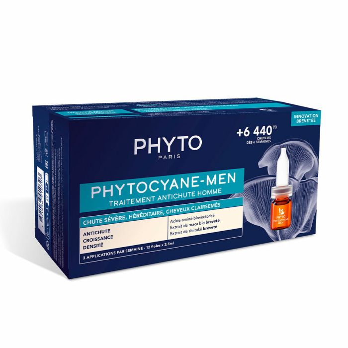 Ampollas Anticaída Phyto Paris Phytocyane Men 12 x 3,5 ml