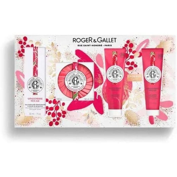 Set de Perfume Unisex Roger & Gallet Gingembre Rouge 4 Piezas