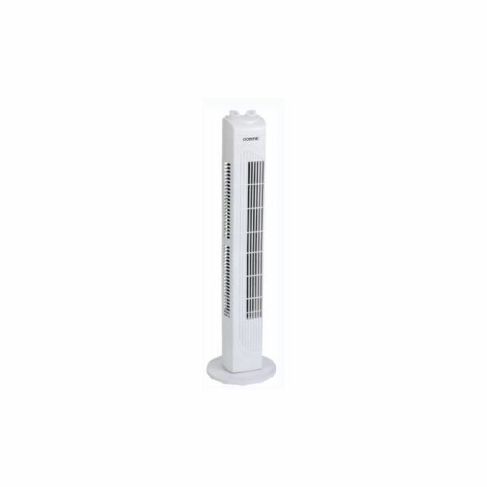 Ventilador de columna oceánica - 45W - Altura 78 cm - 3 velocidades - Oscilador - Blanco - Blanco