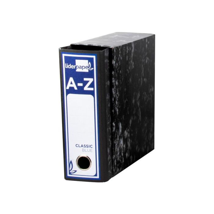 Caja Archivador Liderpapel Classic Blue Cuarto Negra 3