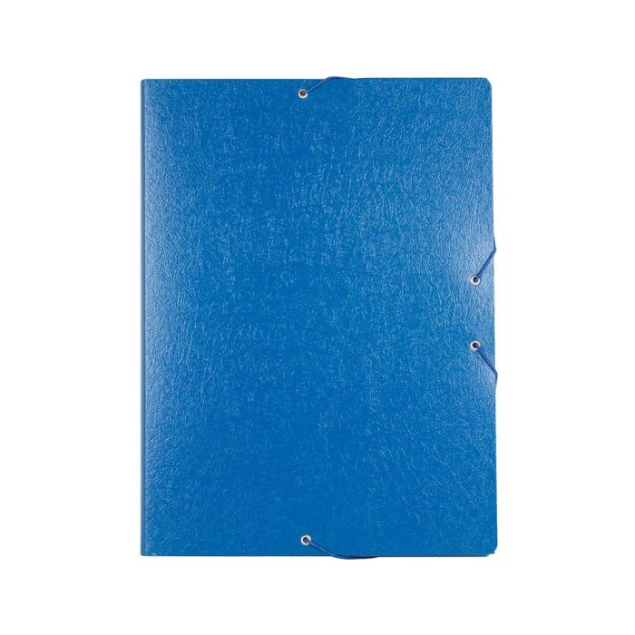 Carpeta Proyectos Liderpapel Folio Lomo 30 mm Carton Gofrado Azul 1