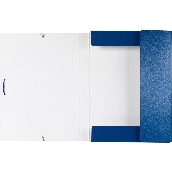 Carpeta Proyectos Liderpapel Folio Lomo 30 mm Carton Gofrado Azul 4