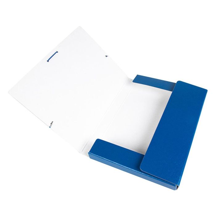 Carpeta Proyectos Liderpapel Folio Lomo 30 mm Carton Gofrado Azul 7