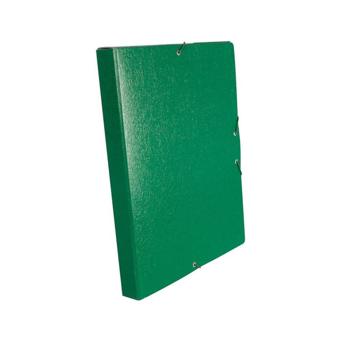 Carpeta Proyectos Liderpapel Folio Lomo 30 mm Carton Gofrado Verde 1