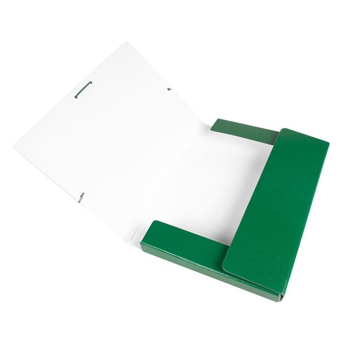 Carpeta Proyectos Liderpapel Folio Lomo 30 mm Carton Gofrado Verde 3
