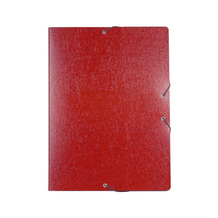 Carpeta Proyectos Liderpapel Folio Lomo 30 mm Carton Gofrado Roja 1