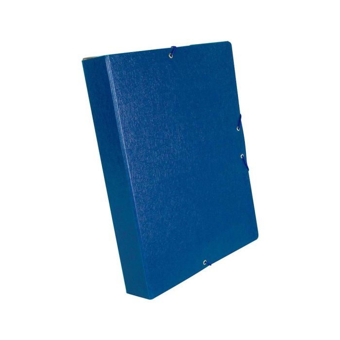 Carpeta Proyectos Liderpapel Folio Lomo 50 mm Carton Gofrado Azul 3