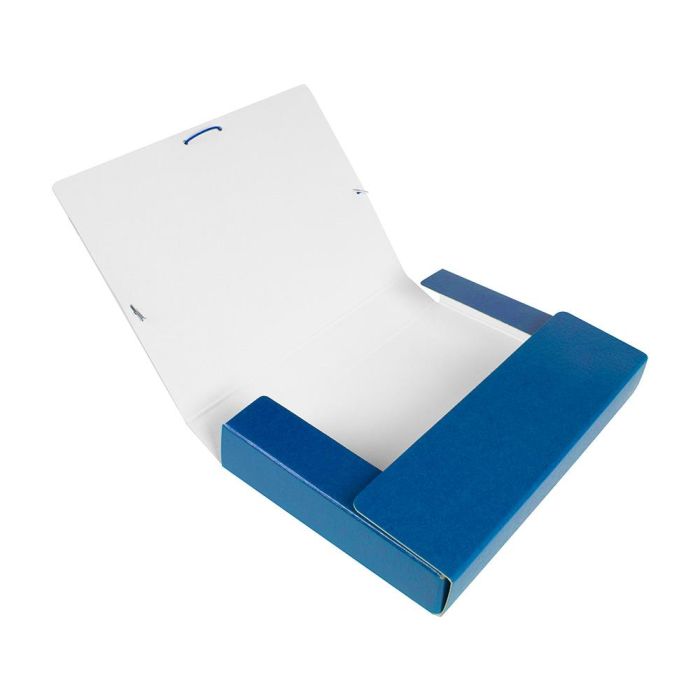 Carpeta Proyectos Liderpapel Folio Lomo 50 mm Carton Gofrado Azul 7