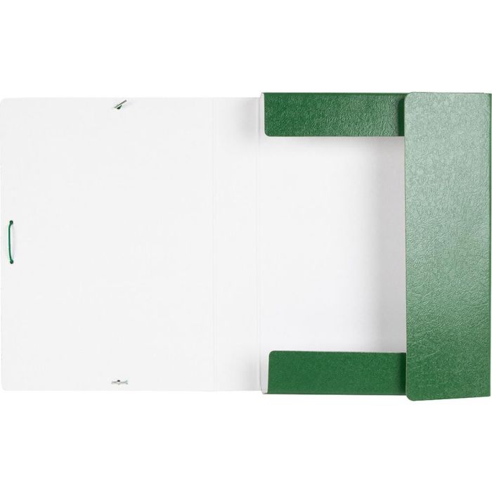 Carpeta Proyectos Liderpapel Folio Lomo 50 mm Carton Gofrado Verde 2