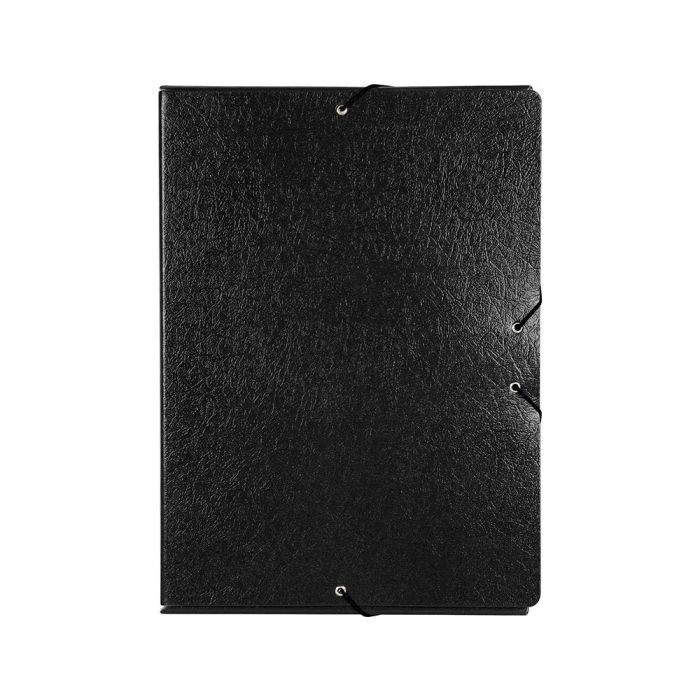 Carpeta Proyectos Liderpapel Folio Lomo 70 mm Carton Gofrado Negra 1