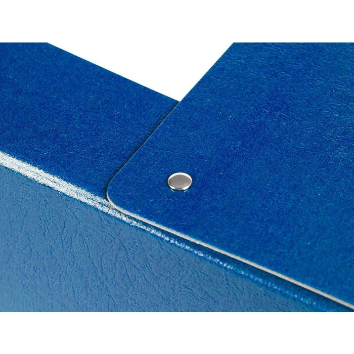 Carpeta Proyectos Liderpapel Folio Lomo 90 mm Carton Gofrado Azul 6