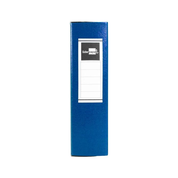 Carpeta Proyectos Liderpapel Folio Lomo 90 mm Carton Gofrado Azul 7