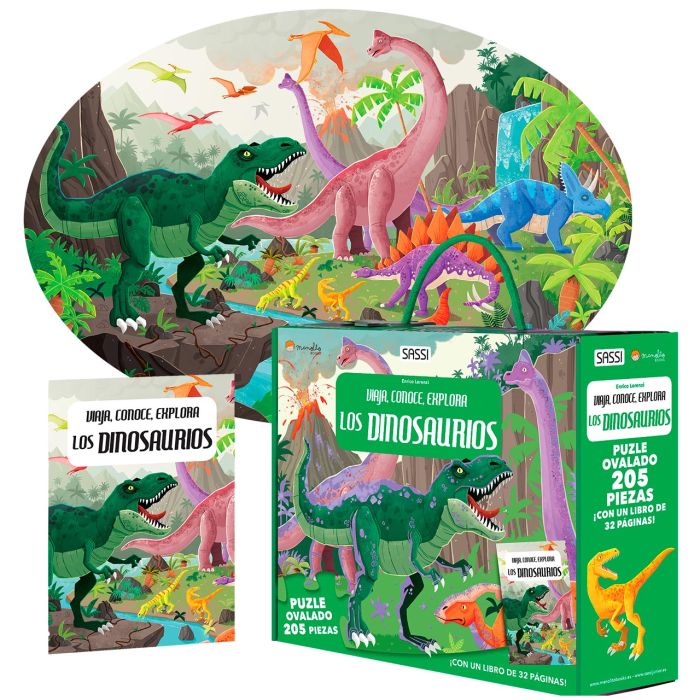 Puzzle 205 Piezas Dinosaurios 69717 Manolito Books 2