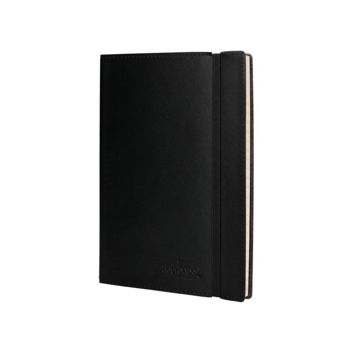 Libreta Indice Liderpapel Similpiel A5 120 Hojas 70 gr-M2 Color Negro 3