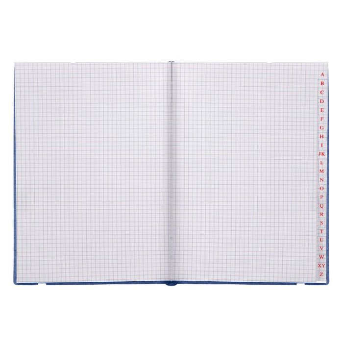 Libreta Indice Liderpapel Similpiel A6 120 Hojas 70 gr-M2 Color Azul 6