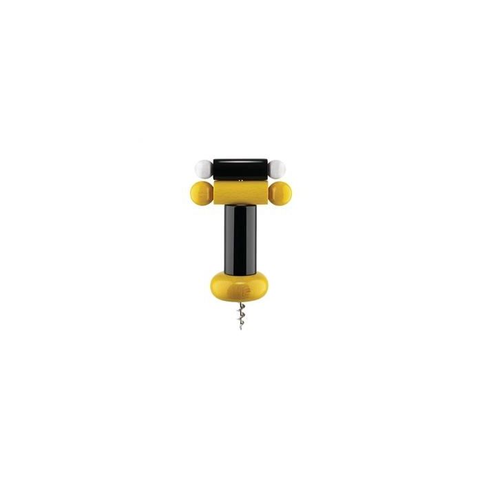 Ettore Sottsass Sacacorchos Amarillo/Negro/Blanco 100 Vc ALESSI ES17 1