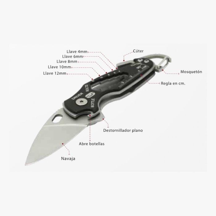 Smartknife navaja con 11 herramientas en 1. tu573k true 10