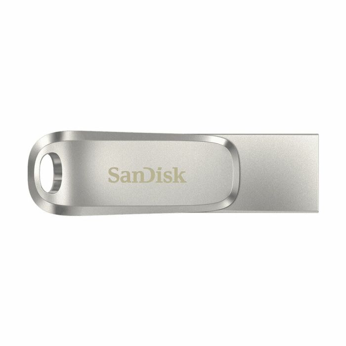 Memoria USB SanDisk Ultra Dual Drive Luxe Plateado Acero 256 GB 10 Memoria USB SanDisk Ultra Dual Drive Luxe Plateado Acero 256 GB 10