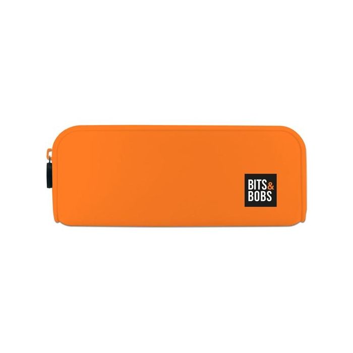 Grafoplás Portatodo De Silicona Bits&Bobs Naranja Flúor - 20x7.5x5.5 cm, Cierre Cremallera, Resistente al Agua Grafoplás Portatodo De Silicona Bits&Bobs Naranja Flúor - 20x7.5x5.5 cm, Cierre Cremallera, Resistente al Agua