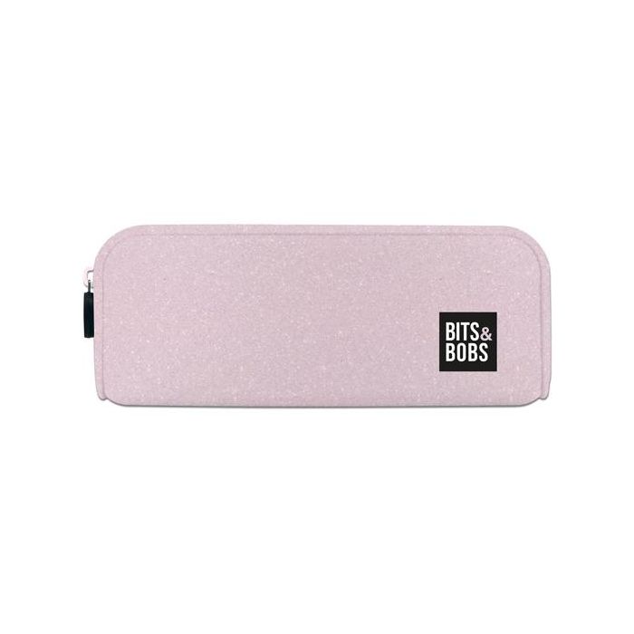 Grafoplás Portatodo De Silicona Bits&Bobs Rosa Pastel Glitter - 20×7,5×5,5 cm, Cierre Cremallera, Resistente al Agua Grafoplás Portatodo De Silicona Bits&Bobs Rosa Pastel Glitter - 20×7,5×5,5 cm, Cierre Cremallera, Resistente al Agua