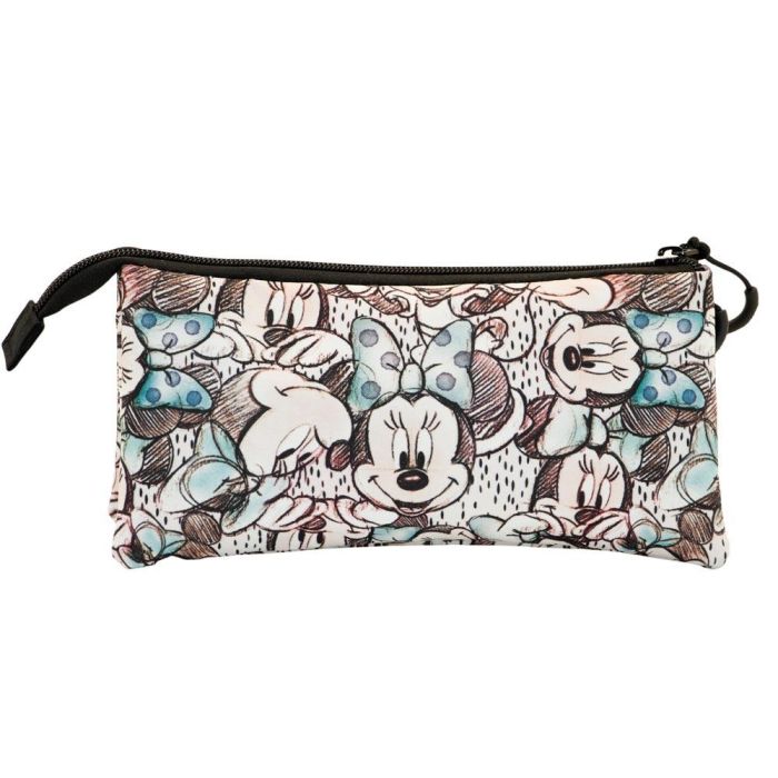 Estuche Portatodo Triple Drawing Disney Minnie Mouse Gris 2