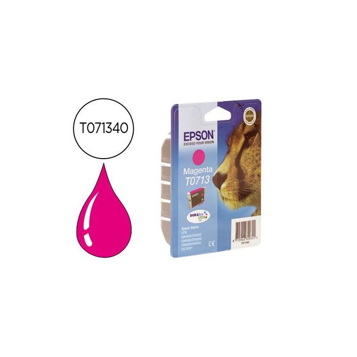 Ink-Jet Epson Stylus D78 Dx400 0 Dx4050 Dx5000 Dx5050 Dx6000 Dx6050 Dx7000F Magenta