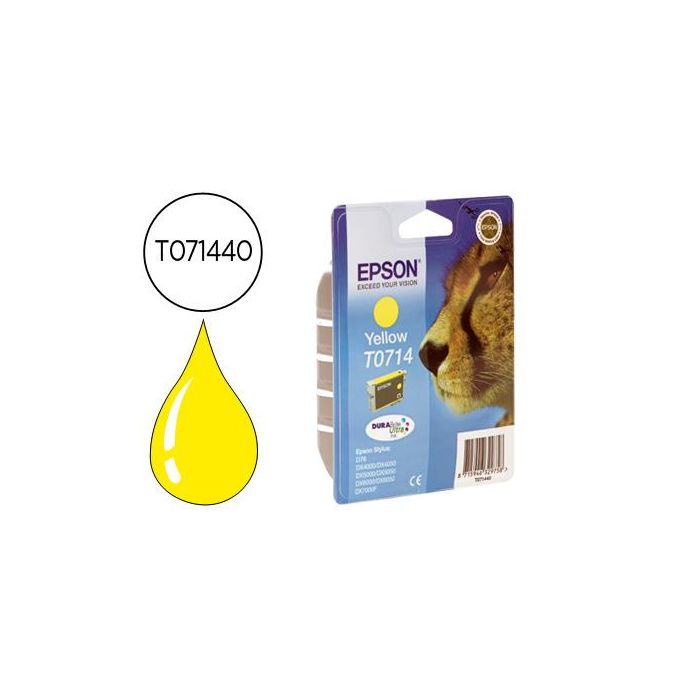 Ink-Jet Epson Stylus D78 Dx4000-Dx4050-Dx500-Dx5050 Dx6000-Dx6050-Dx7000F Amarillo