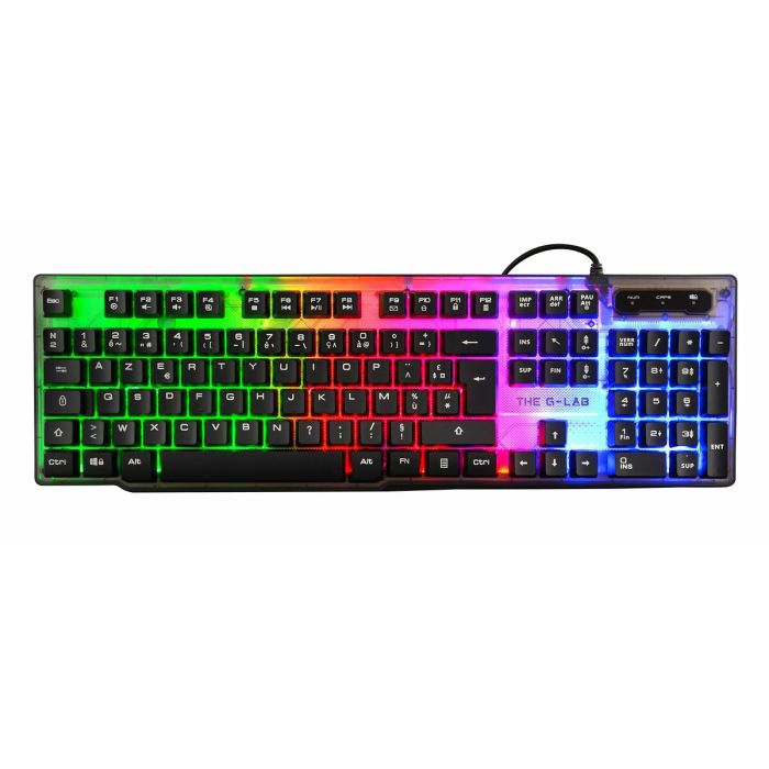 Teclado The G-Lab Keyz Neon Negro Qwerty Español QWERTY 4