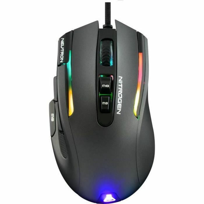 THE G-LAB Illuminated Gaming Mouse - 7200 Dpi - Software - Extra Weights (KULT-NITRO-NEUTRON)