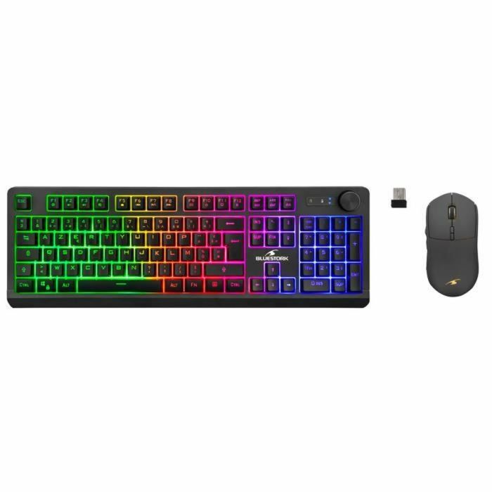 Teclado y Ratón Bluestork Souris sans fil Negro 1 Teclado y Ratón Bluestork Souris sans fil Negro 1