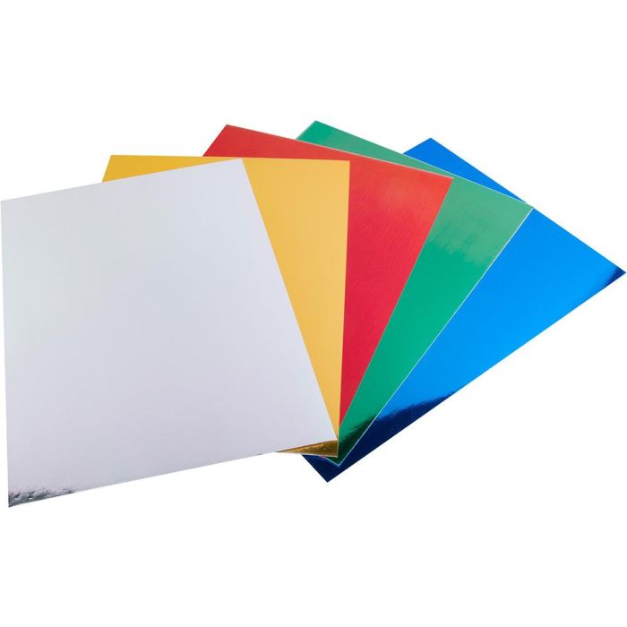 Cartulina Liderpapel A4 235 gr-M2 Metalizada 5 Colores Surtidos Paquete De 50 Hojas 2