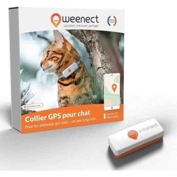 Localizador Antipérdida Weenect Weenect XS GPS Gato Blanco