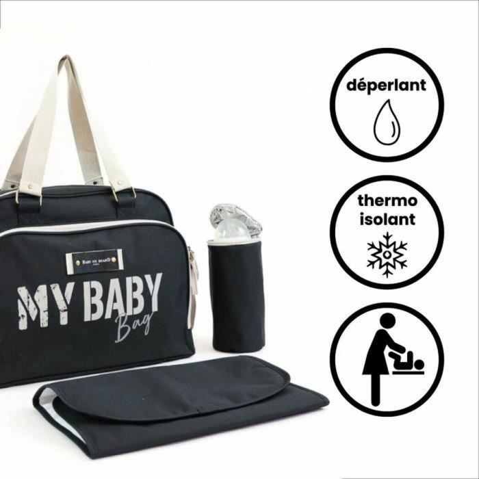 Bolso Cambiador de Pañales Baby on Board Simply Babybag Negro 1