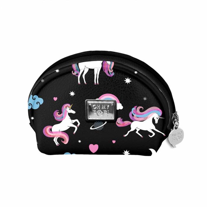 Monedero Oval Unicorn Oh My Pop Negro