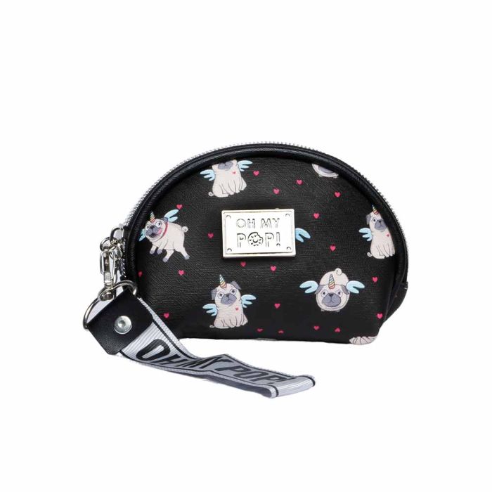 Monedero Oval Pug Oh My Pop! Negro 1