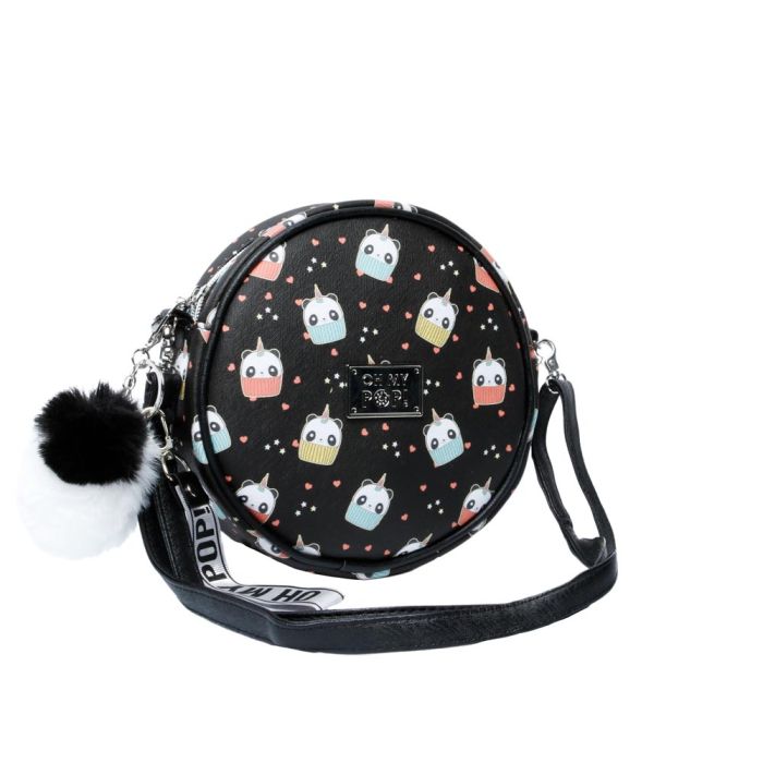 Bolso Redondo Pequeño Pandicorn Oh My Pop Negro