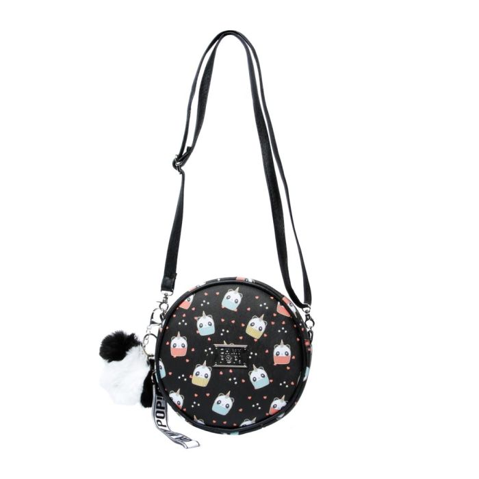 Bolso Redondo Pequeño Pandicorn Oh My Pop! Negro 1