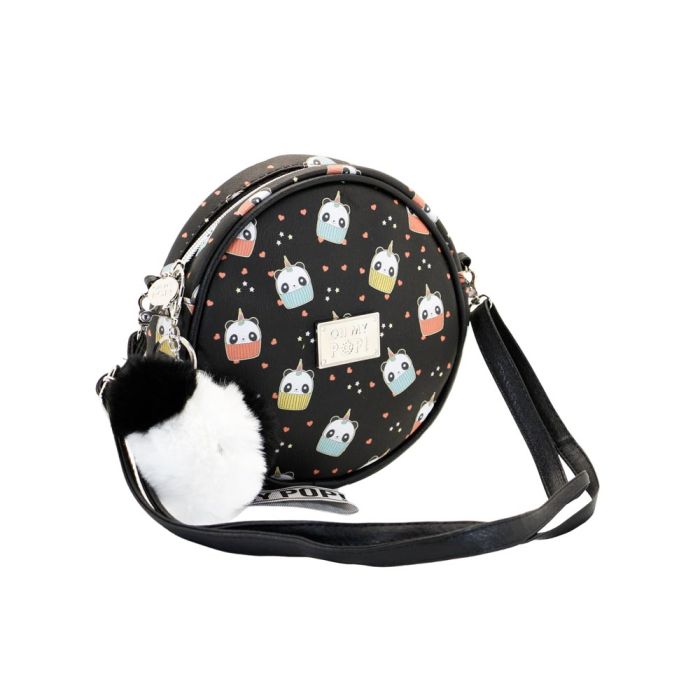 Bolso Redondo Pandicorn Oh My Pop! Negro 1