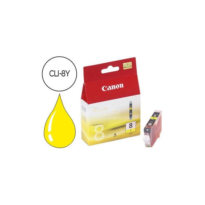 Ink-Jet Canon Ip3300 4200 4300 5200 5200R 5300 6600D 6700D Mp500 530 600 800 810 Ix4000 Ix5000 Pro9000-Amarillo Cli-8