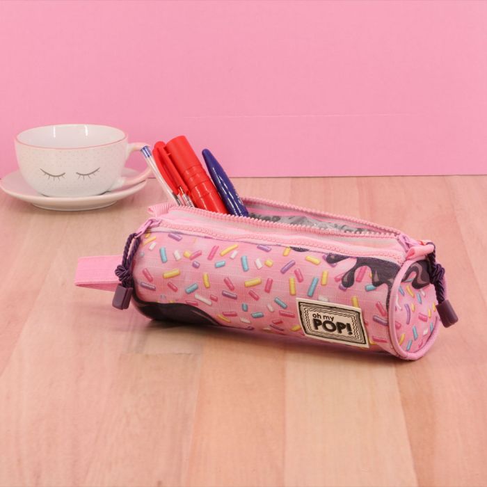 Estuche Portatodo Cilindro Triple Sprinkles Oh My Pop! Rosa 3